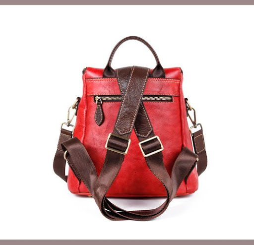 Title 15, Large Capacity Full Head Leather Bag With One S...