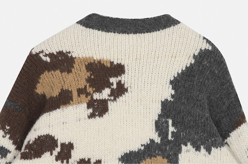 Title 4, Mens Trendy Japanese Jacquard Loose Round Neck...