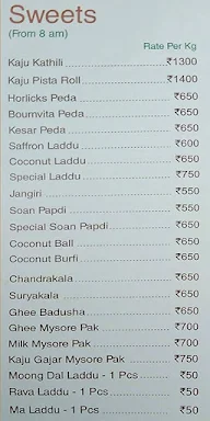 Saravana Bhavan menu 6