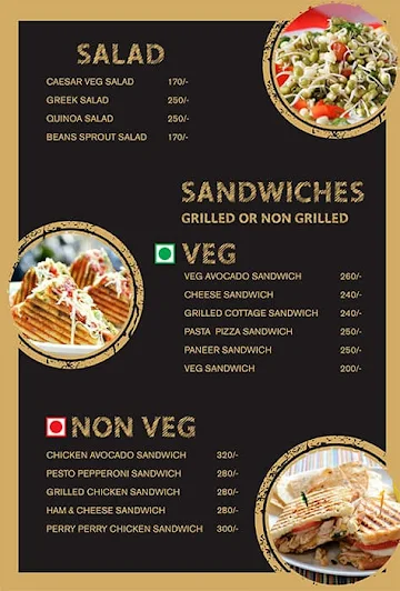 HQ Cafe menu 