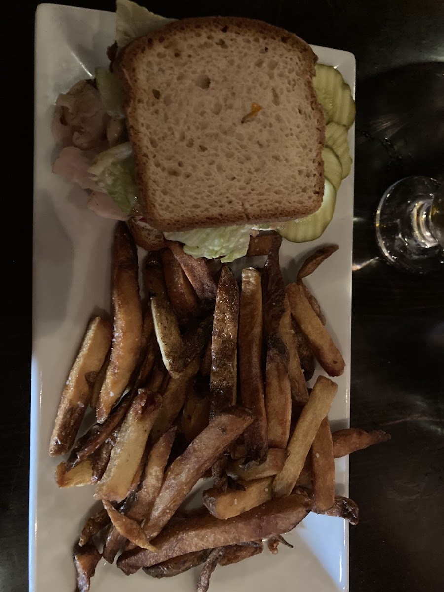 Club Sandwich with Fries