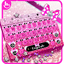 Descargar Pink Glitter Minny Keyboard Theme Instalar Más reciente APK descargador