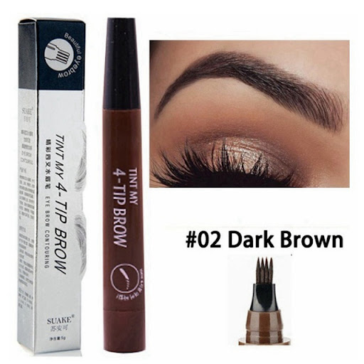 Title 4, Four-Prong Bifurcated Liquid Eyebrow Pencil Wat...