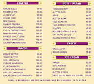 Hotel Yuvraj menu 1