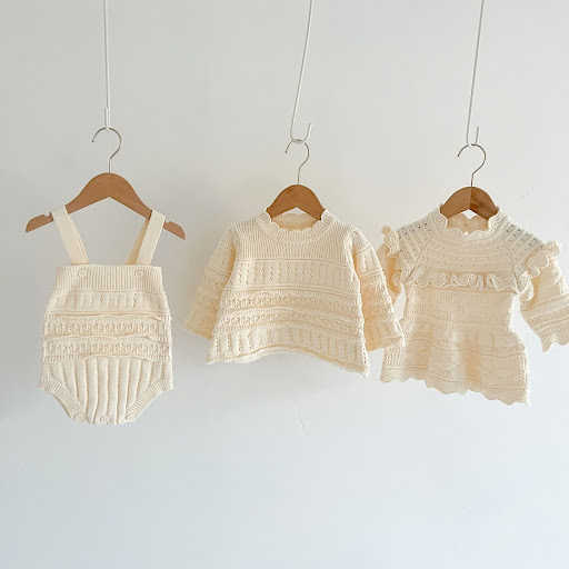 Title 8, Vintage-inspired knitted romper bodysuit, provi...