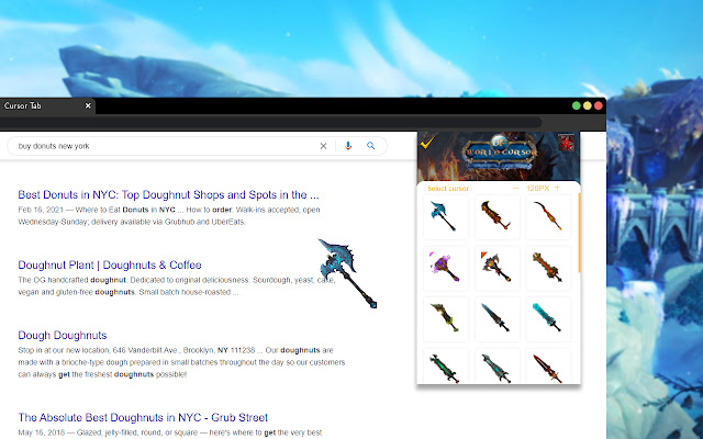 World of Warcraft Cursor chrome extension