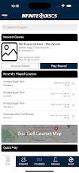 Infinite Disc Golf mobile display view screenshot