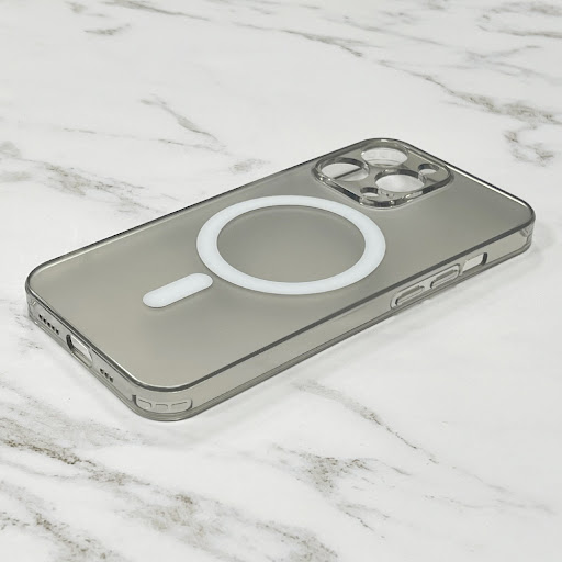 Title 5, Transparent Glass Magnetic Magsafe Mobile Phone...