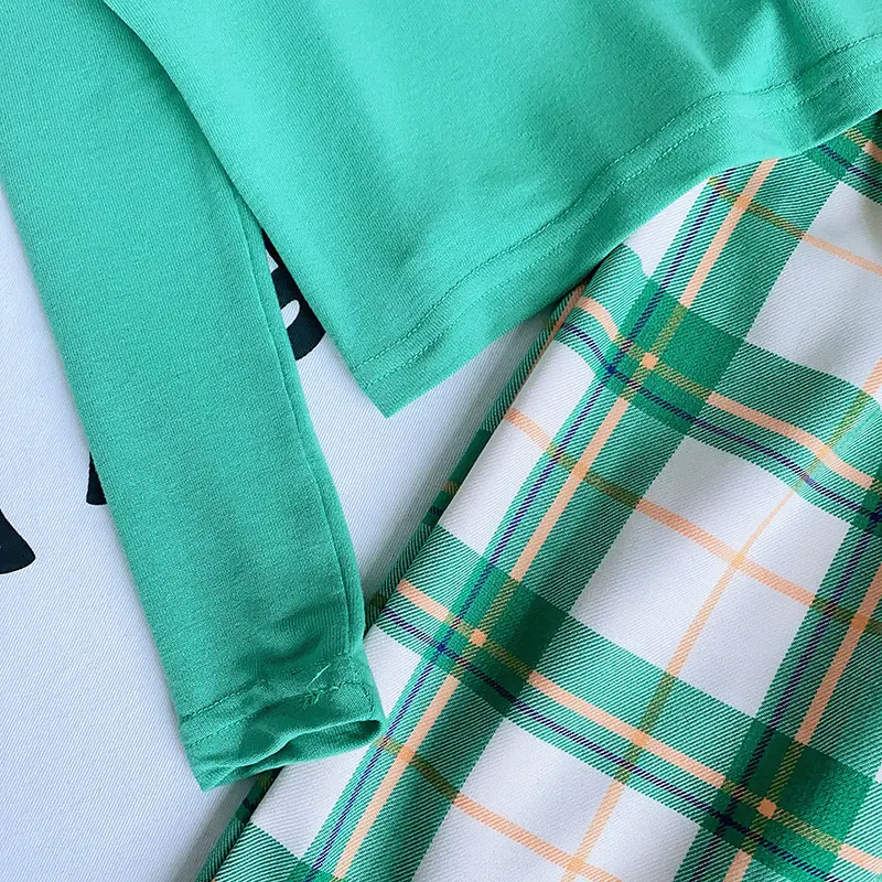 Title 5, Fashion Meisjes Top Plaid Broek met Wijde Pijpe...