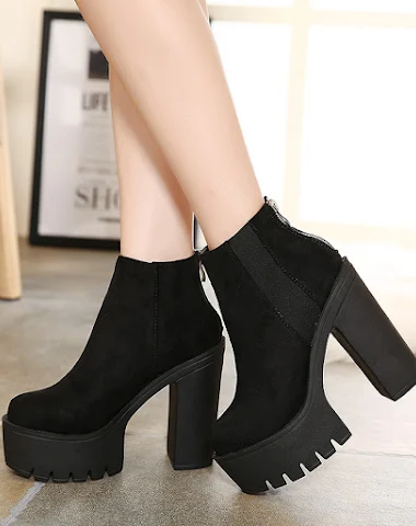 Bottines femmes sexy à bout rond, t - 2