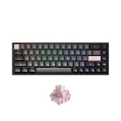 Bàn Phím Cơ Akko 3068B Black & Pink (Multi - Modes/Hotswap/Foam Tiêu Âm/Ttc Switch) - Hàng Chính Hãng