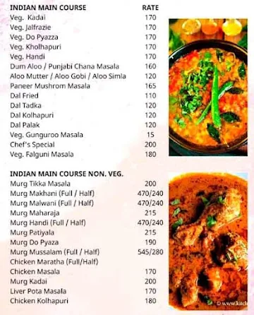 Panchtara Restaurant & Bar menu 