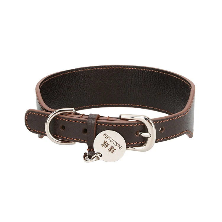 Title 6, Collier de luxe pour chien en cuir de vachette ...