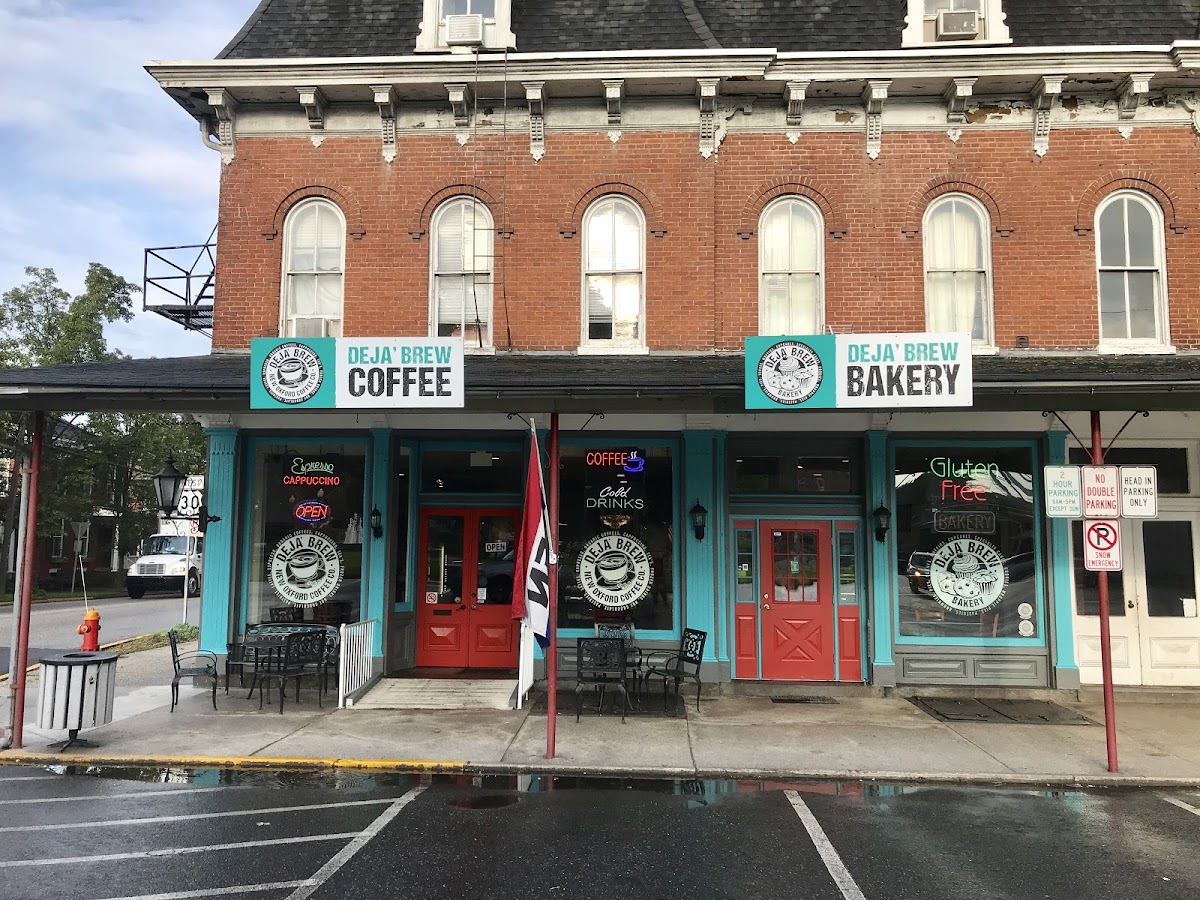 Located in a 1800’s building and centrally located on the towns beautiful square of New Oxford Pa. Free street parking is available. Walking distance to several other small business & antique shops.