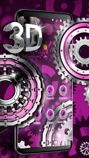 Glamorous Silver Luxury Cogwheel