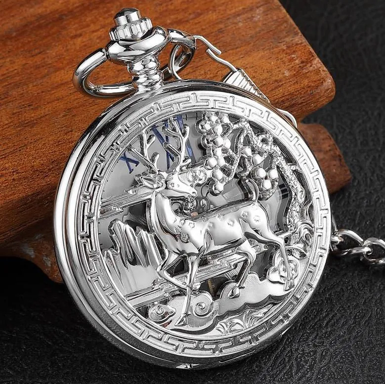 Relógio de Colar Retro Mecânico Flip Estilo Bolso. Design Clássico, Movimento Preciso e Elegância Vintage para uso diário e ocasiões especiais.