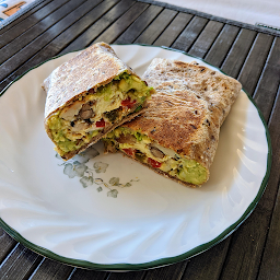 Avocado & Mushroom Burrito