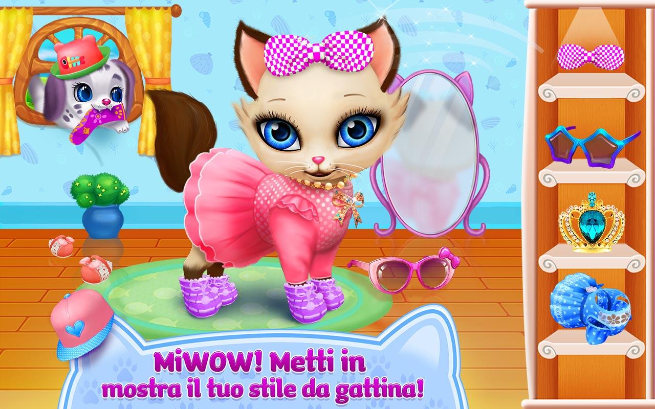 Android application Kitty Love - My Fluffy Pet screenshort