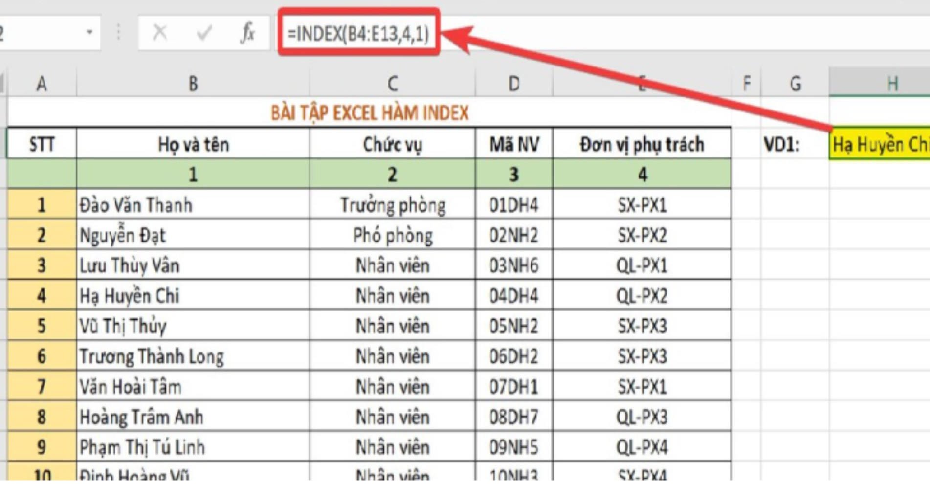 Hàm Tìm Kiếm và Thống Kê Dữ Liệu
