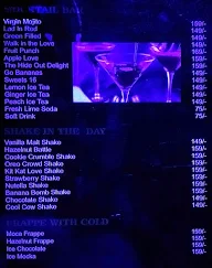 Hideout Cafe & Lounge menu 2