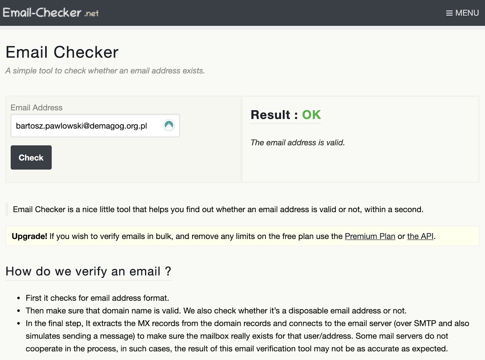 Email Checker