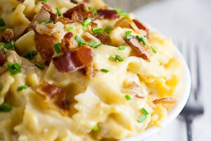 Bacon Cheddar Bow Ties