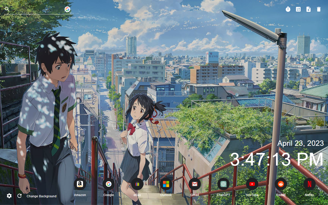 Anime Wallpapers New Tab Preview image 5