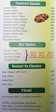 Veggie's Kitchen menu 1