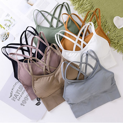 Title 10, Beautiful back seamless wrap breast girl bra