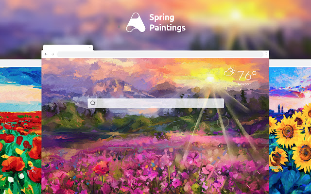 Spring Paintings HD Wallpapers New Tab