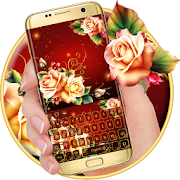 Luxury Rose Petal Keyboard Theme  Icon