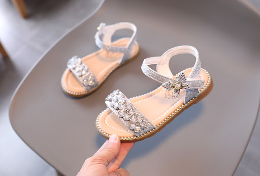 Title 10, Sweet Childrens Roman Sandals Little Girls Sof...