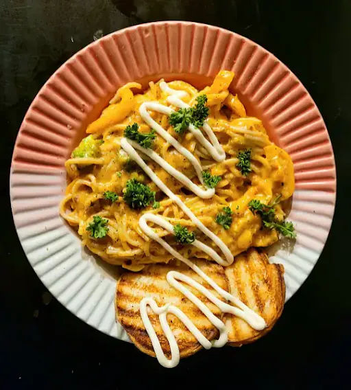 Chicken Punjabi Tadka Spaghetti