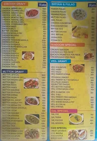 Cafe Zam Zam menu 1