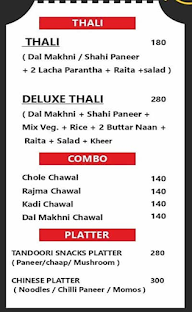 Manjeet Pure Vegetarian Kitchen menu 2