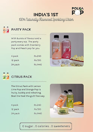 Polka Pop Sparkling Water menu 2