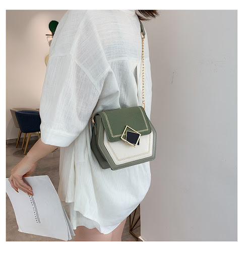 Title 15, Frosted Chain Shoulder Bag Icy elegance for eve...