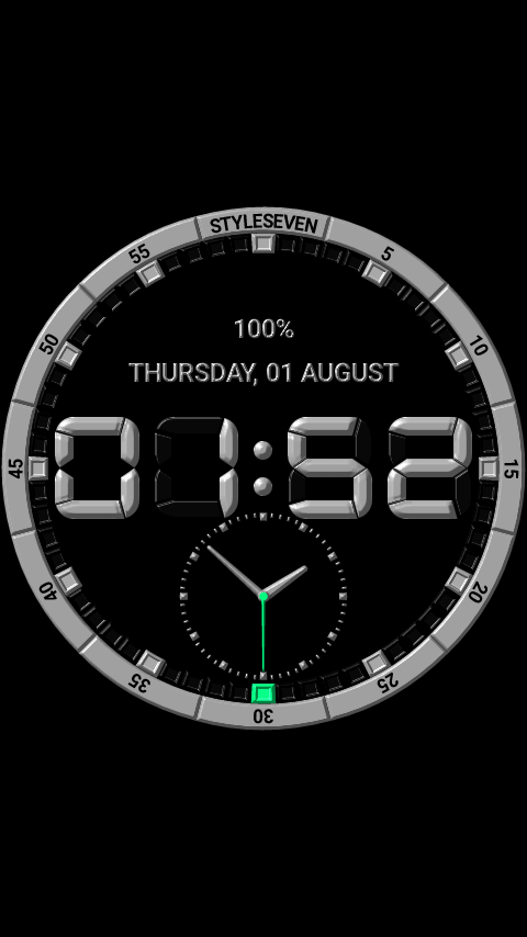 Analog And Digital Clock Live Wallpaper-7 2.12 Apk Download - style_7 ...