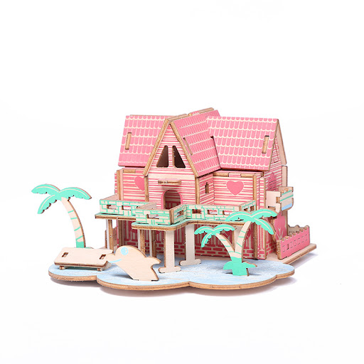 Title 14, Wooden Plywood Model Puzzle Toys 3D constructio...