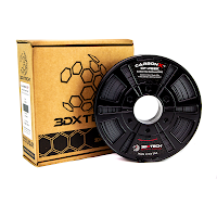 3DXTech CarbonX Black PEEK+CF10 Filament - 1.75mm (0.5kg)