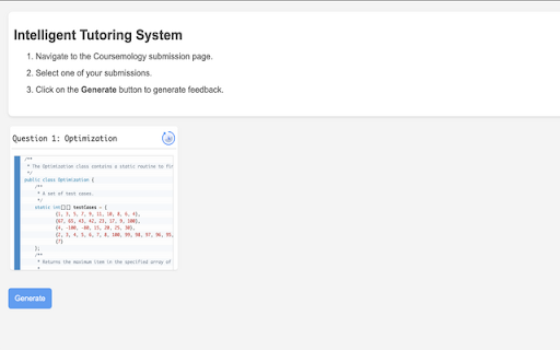 Intelligent Tutoring System