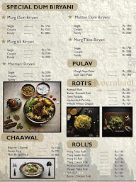 Hyderabadi Dastarkhwan menu 2