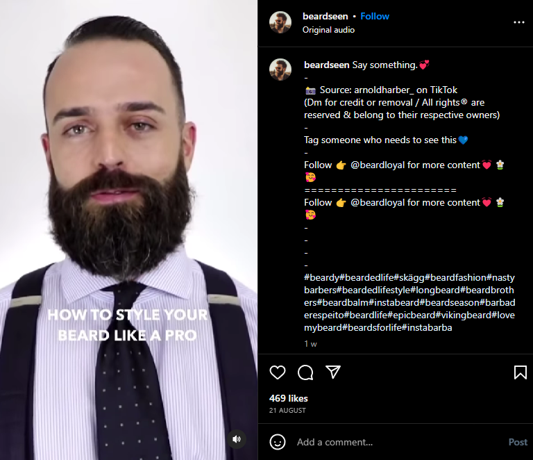 Routine mattutina per la cura della barba