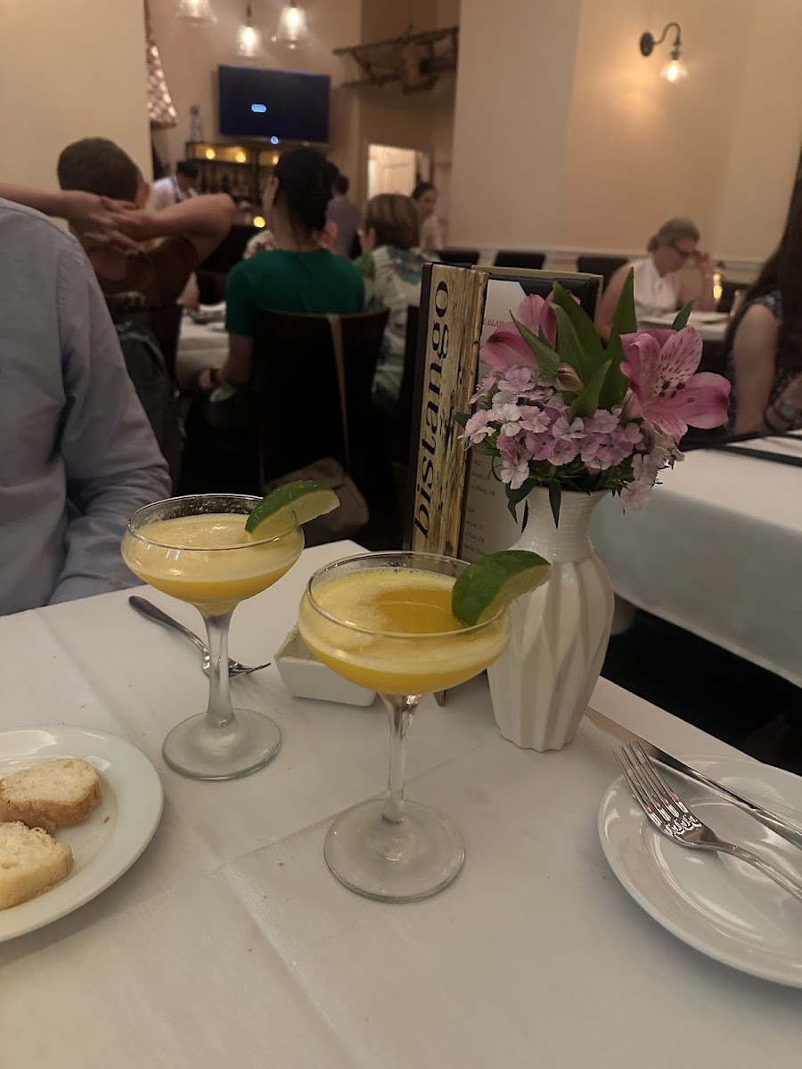 Delicious passion fruit cocktails