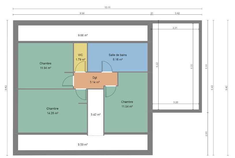  Vente Terrain + Maison - Terrain : 373m² - Maison : 110m² à Aigné (72650) 