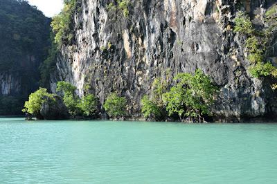 Watch the spectacular lagoon with turquoise water