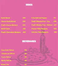 Pizza Paaji menu 1