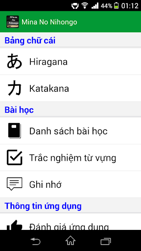 Học tiếng Nhật - Minna