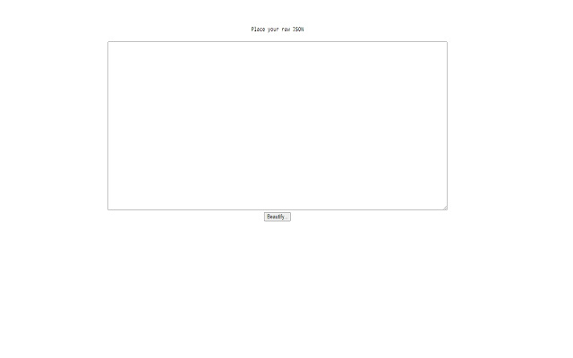 JSON Beautifier chrome extension