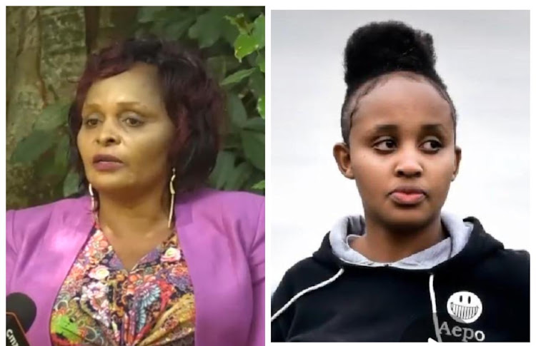 Rose Nduta na bintiye Purity Wangeci aliyeuawa Kiambu